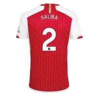 Fotbalové Dres Arsenal William Saliba #2 Domácí 2023-24 Krátký Rukáv